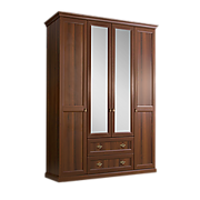 Шкаф 4-х дв. (с зеркалами) для платья и белья с выдвижными ящиками Цена 43300 руб