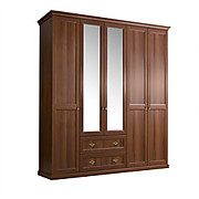 Шкаф 5-и дв. (с зеркалами) для платья и белья с выдвижными ящиками      Цена 50200 руб